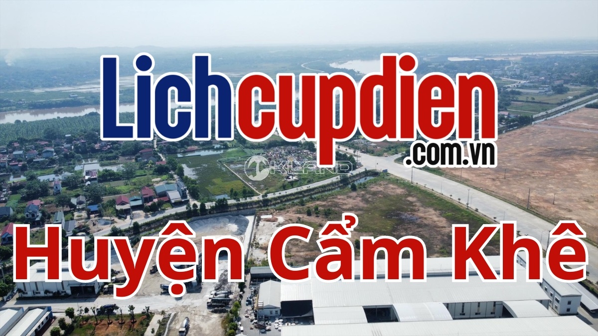 Lịch cúp điện huyện Cẩm Khê
