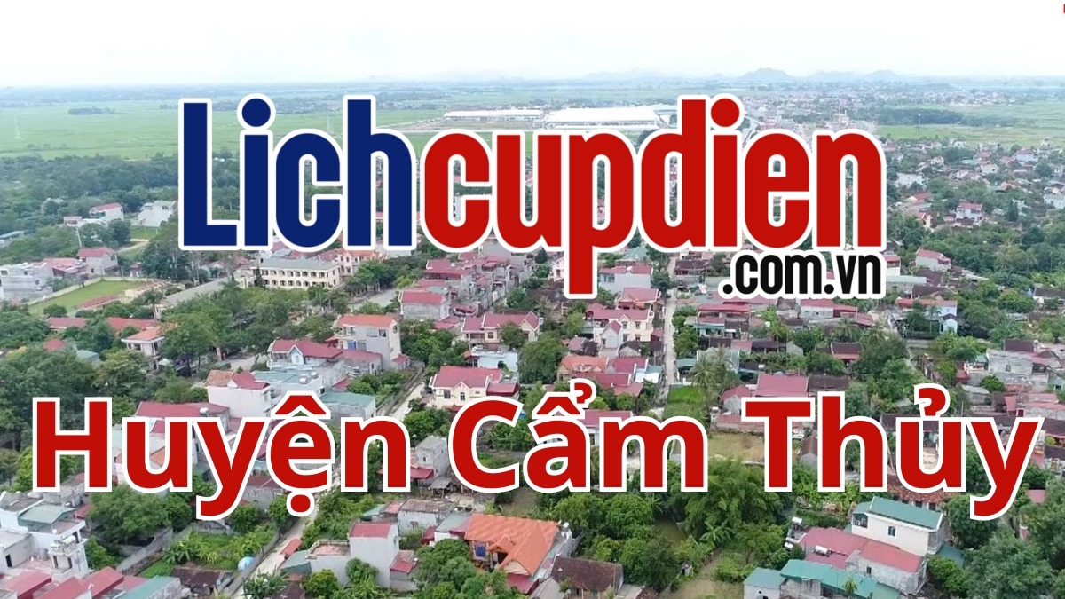 Lịch cúp điện huyện Cẩm Thủy