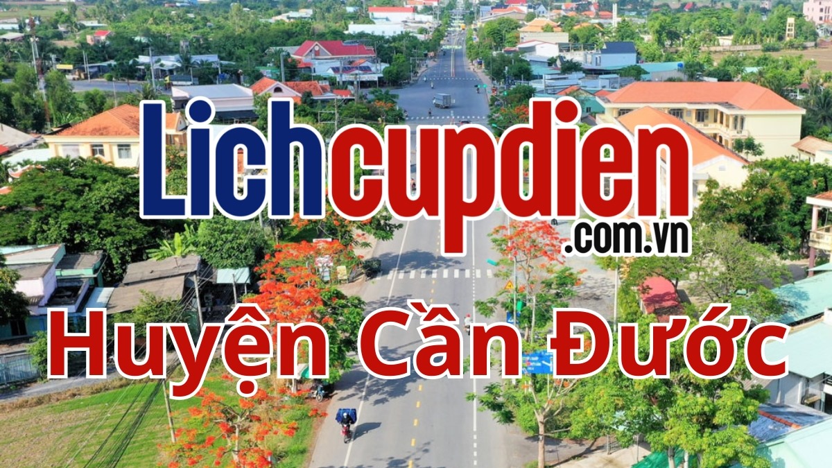 lịch cúp điện huyện Cần Đước