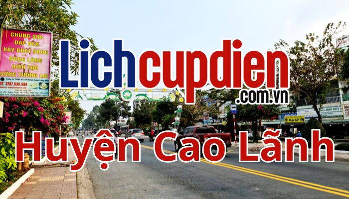 Lịch cúp điện huyện Cao Lãnh