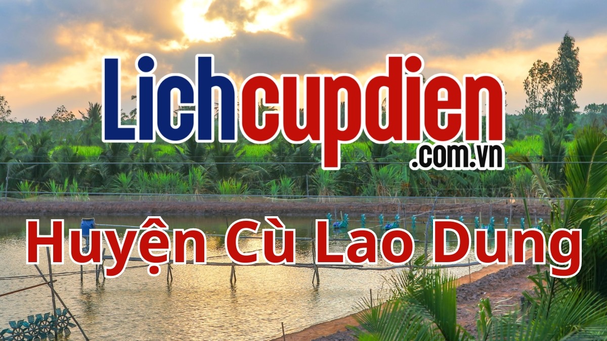 lịch cúp điện huyện Cù Lao Dung