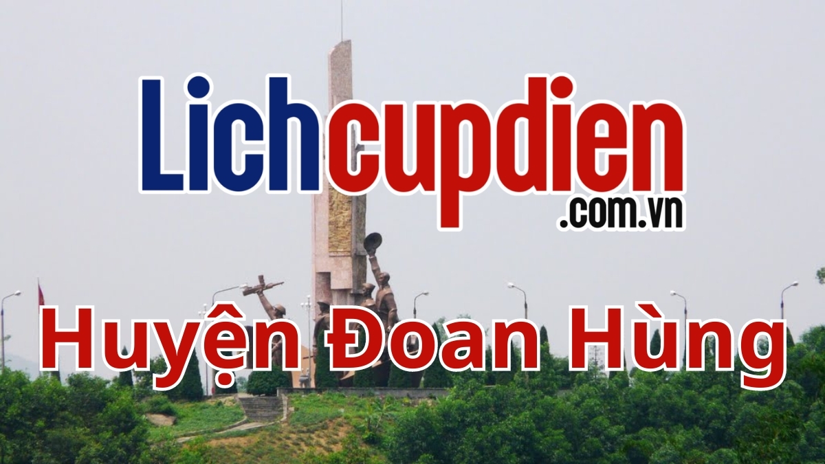 Lịch cúp điện huyện Đoan Hùng