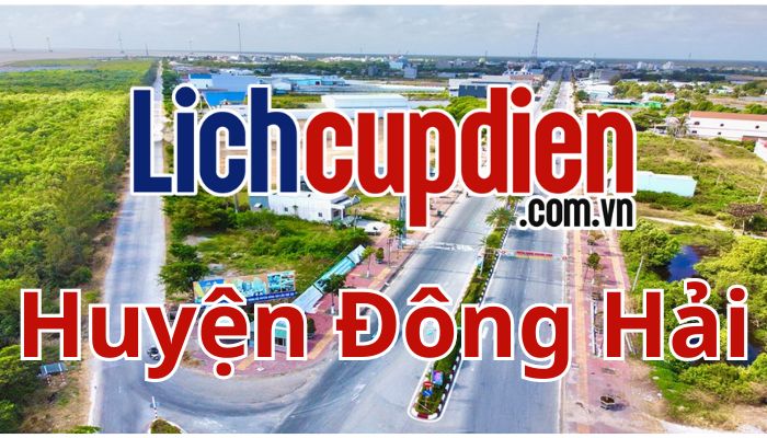 Lịch cúp điện huyện Đông Hải