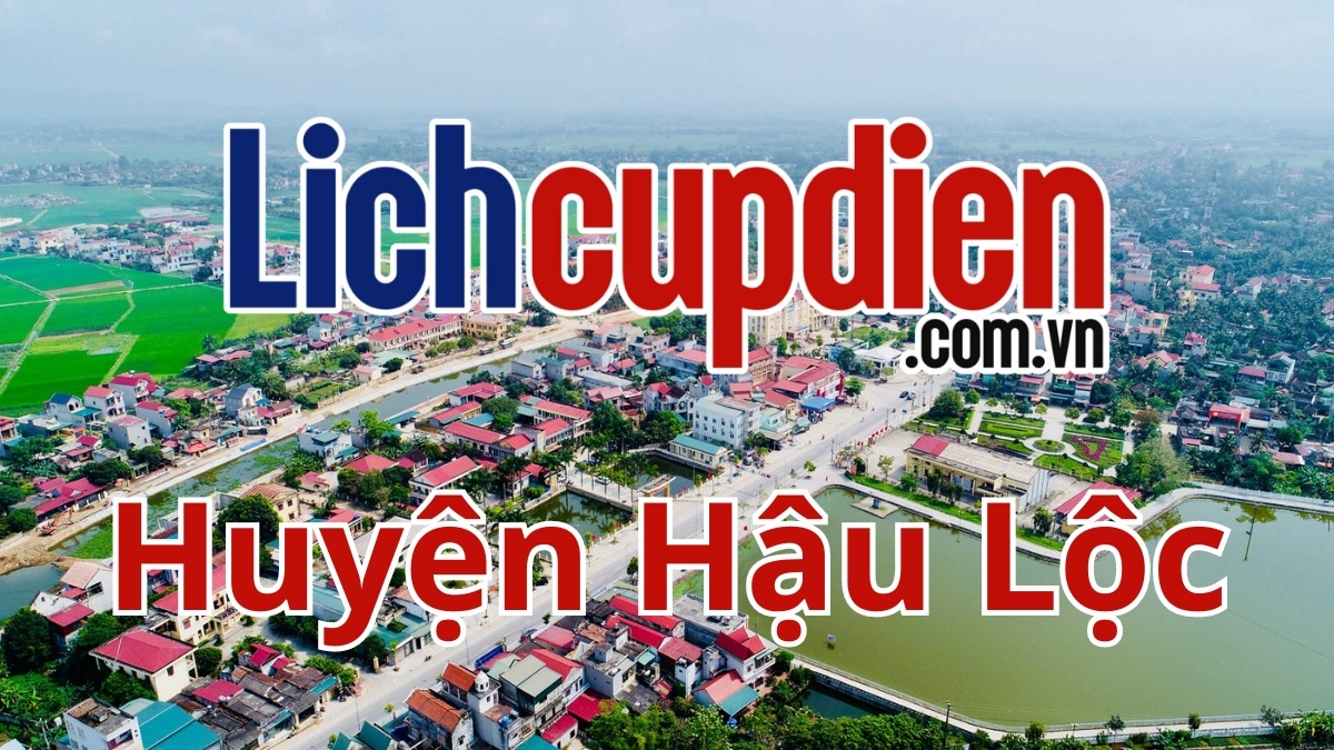 Lịch cúp điện Huyện Hậu Lộc