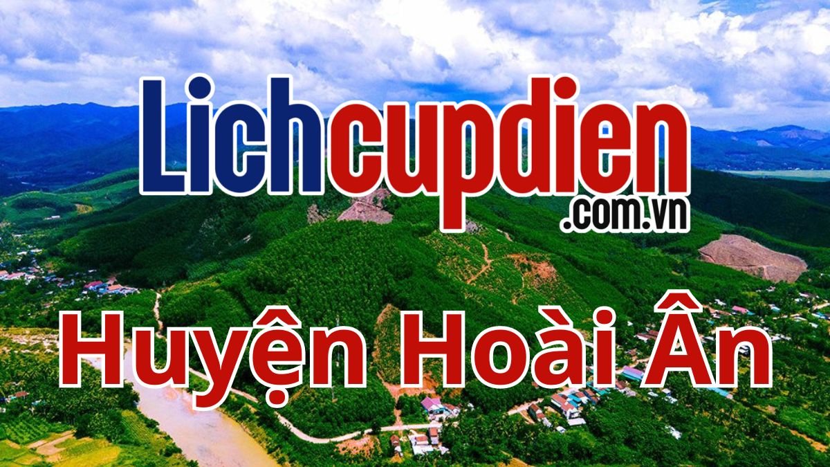 lịch cúp điện huyện hoài ân