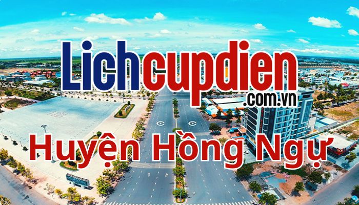 Lịch cúp điện huyện Hồng Ngự