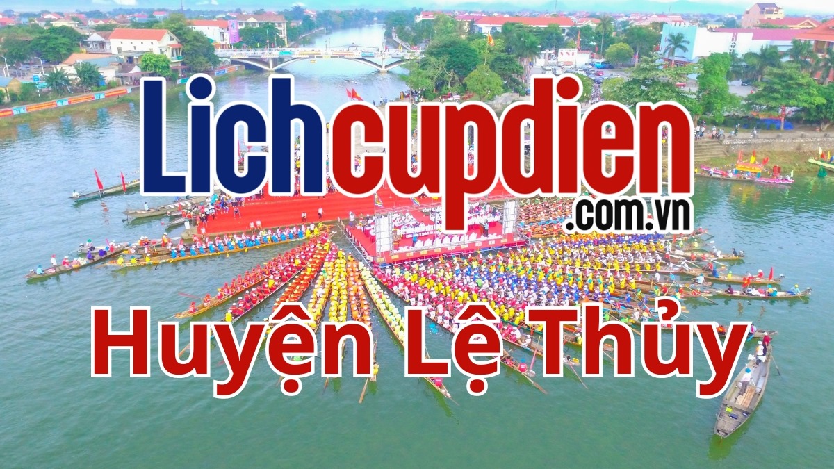 lịch cúp điện huyện lệ thủy