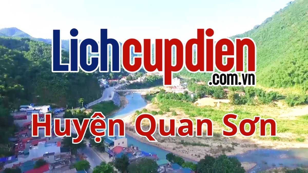 Lịch cúp điện Huyện Quan Sơn