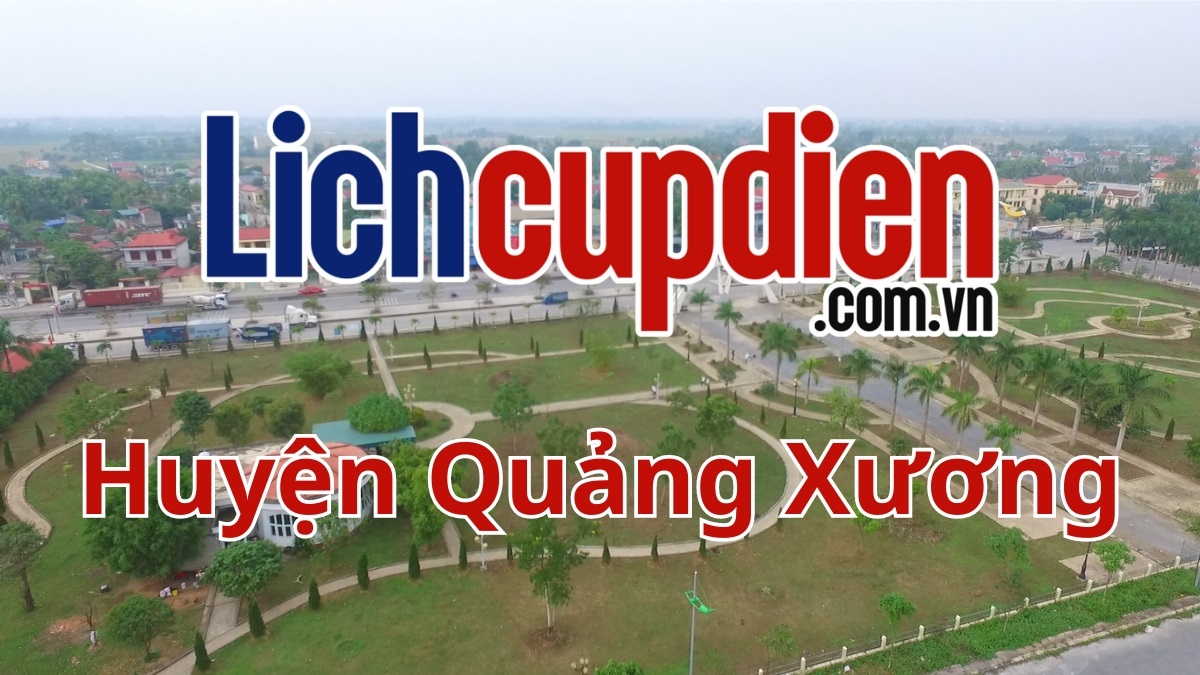 Lịch cúp điện Huyện Quảng Xương