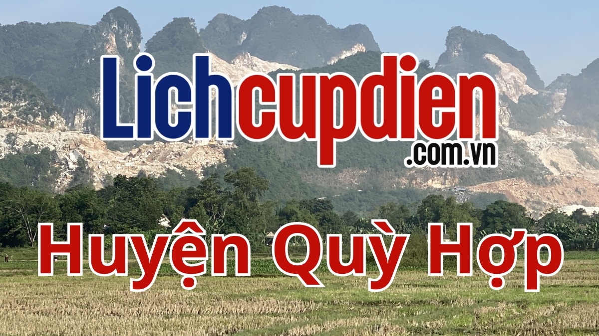 Lịch cúp điện Huyện Quỳ Hợp