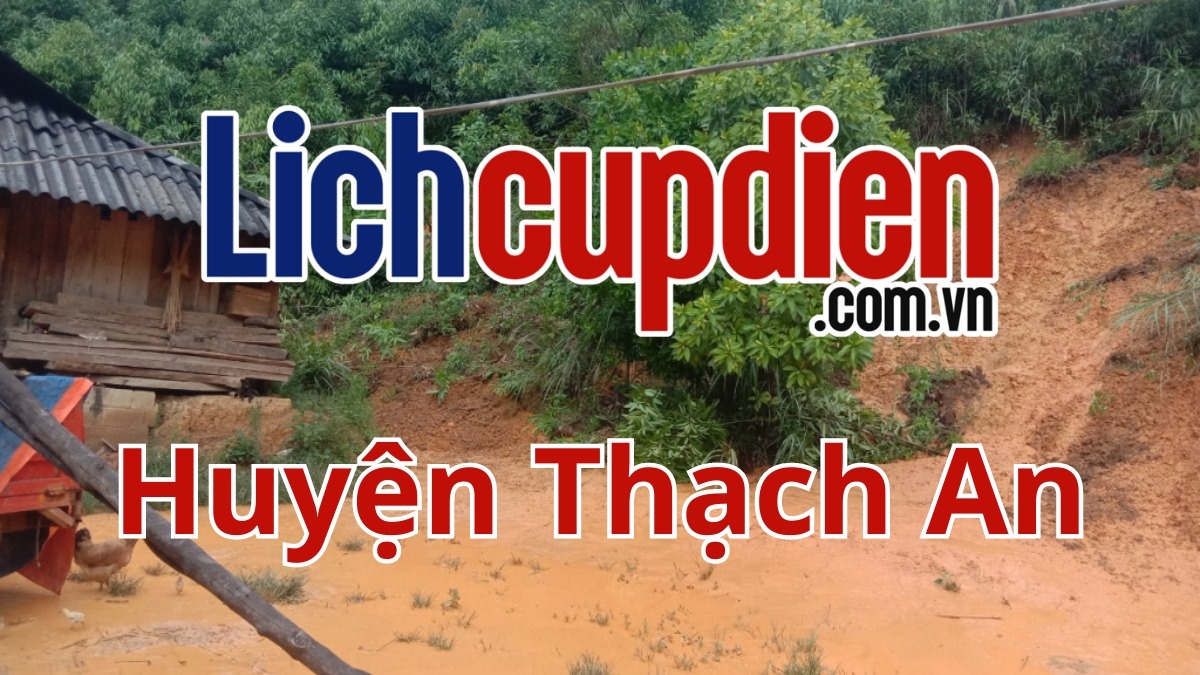 Lịch cúp điện huyện Thạch An