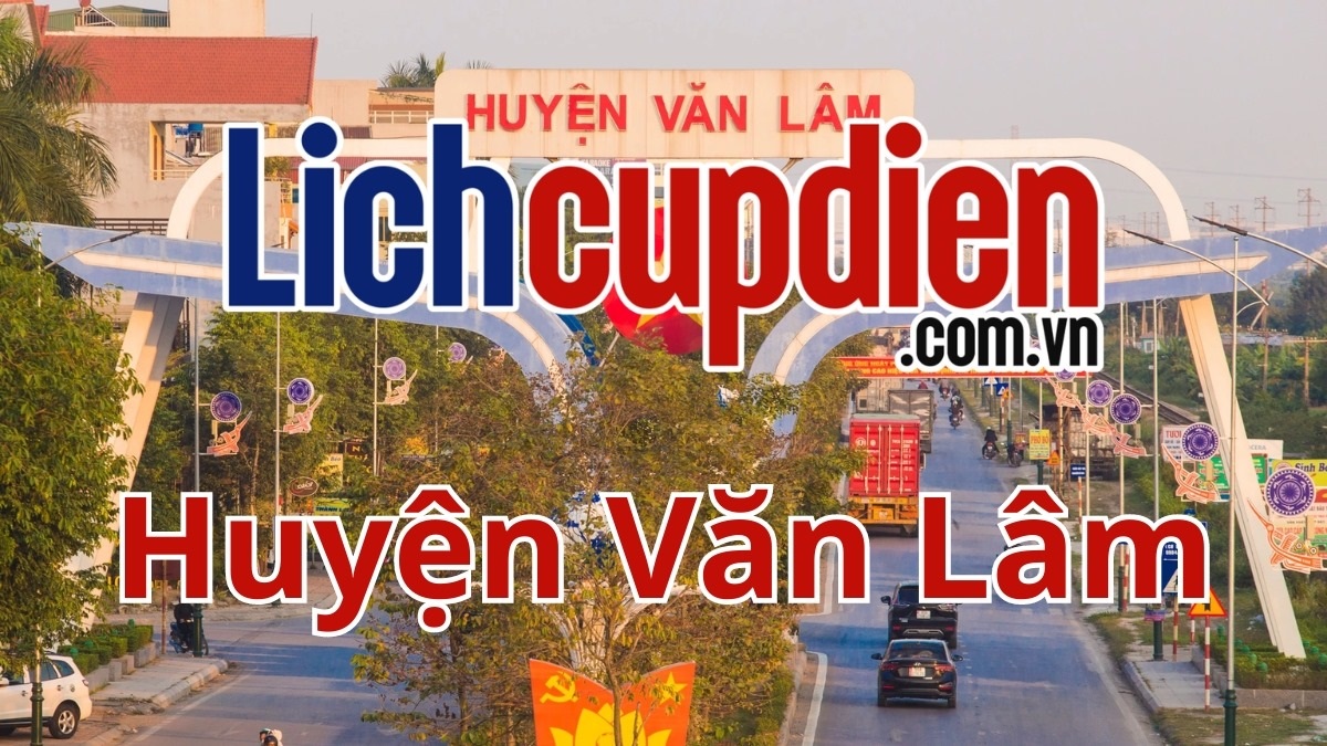 Lịch cúp điện huyện Văn Lâm