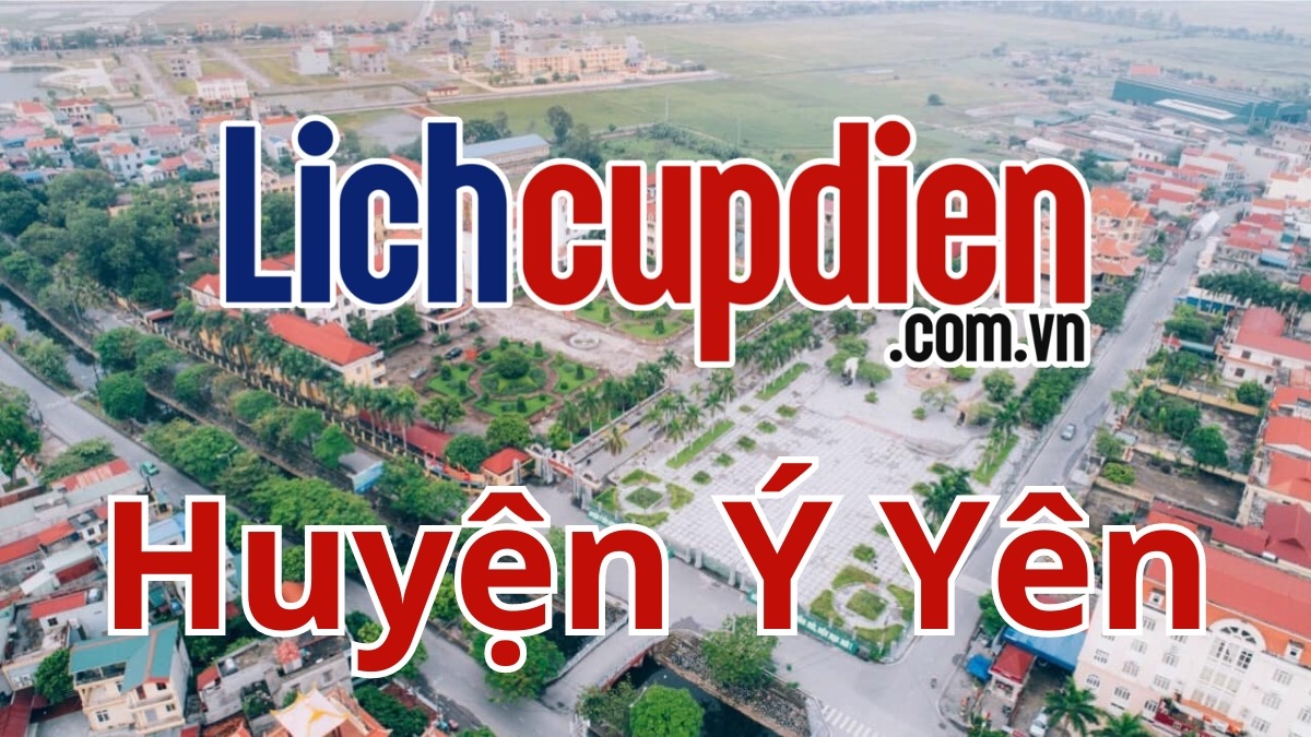 Lịch cúp điện Huyện Ý Yên