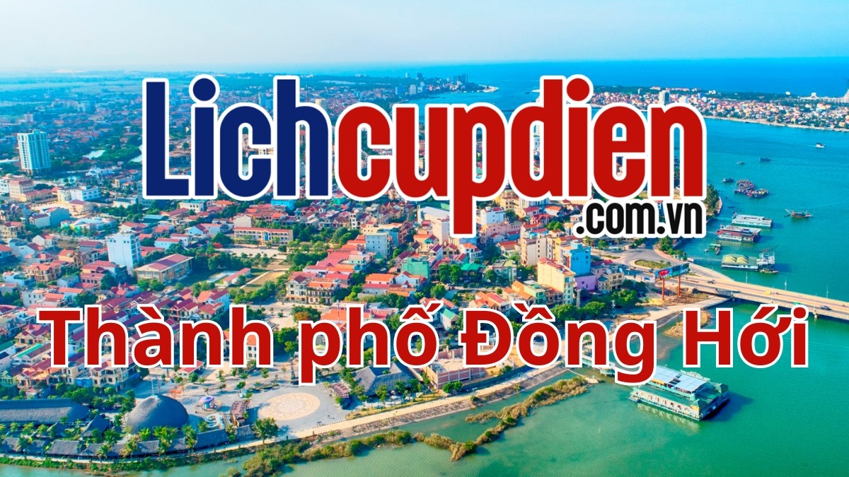 lịch cúp điện thành phố đồng hới